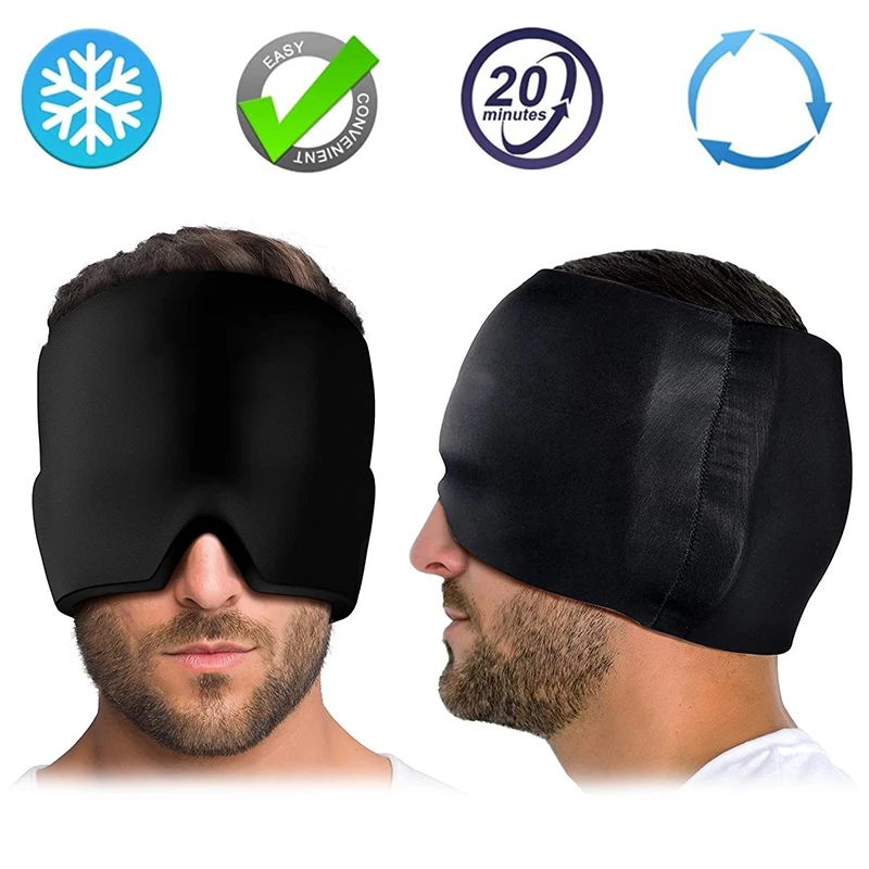 

Gel Hot Cold Therapy Headache Migraine Relief Cap For Chemo Sinus Neck Wearable Therapy Wrap Stress Pressure Pain Head Relief