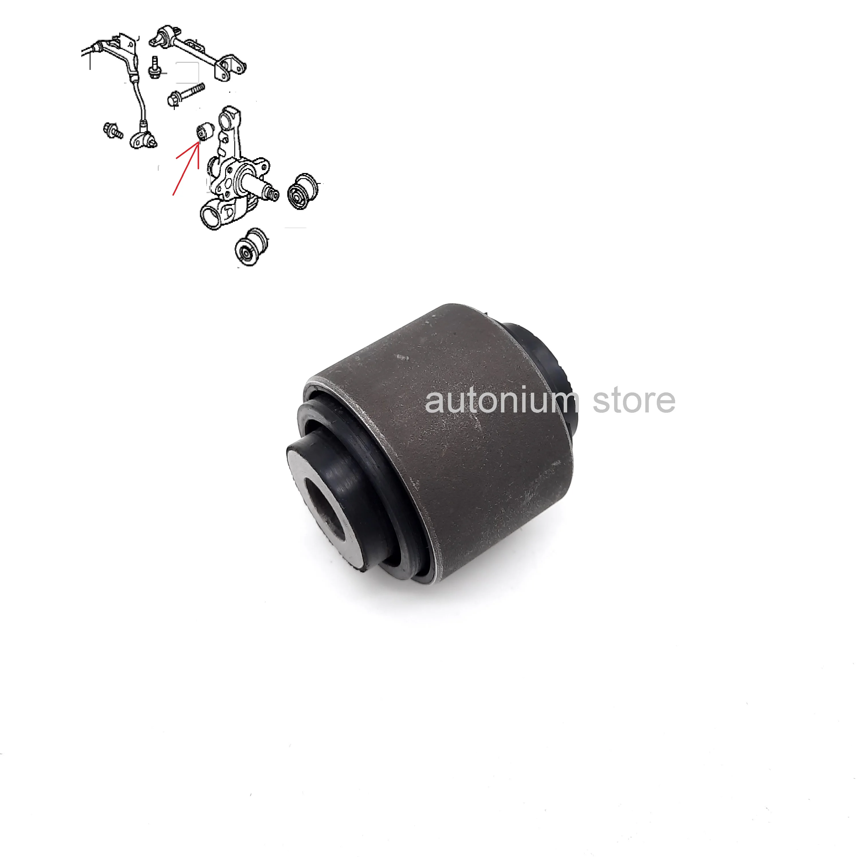 

Rear Knuckle Upper Bushing for 2001-2005 Honda Civic 52395S5A004 52395-S5A-004