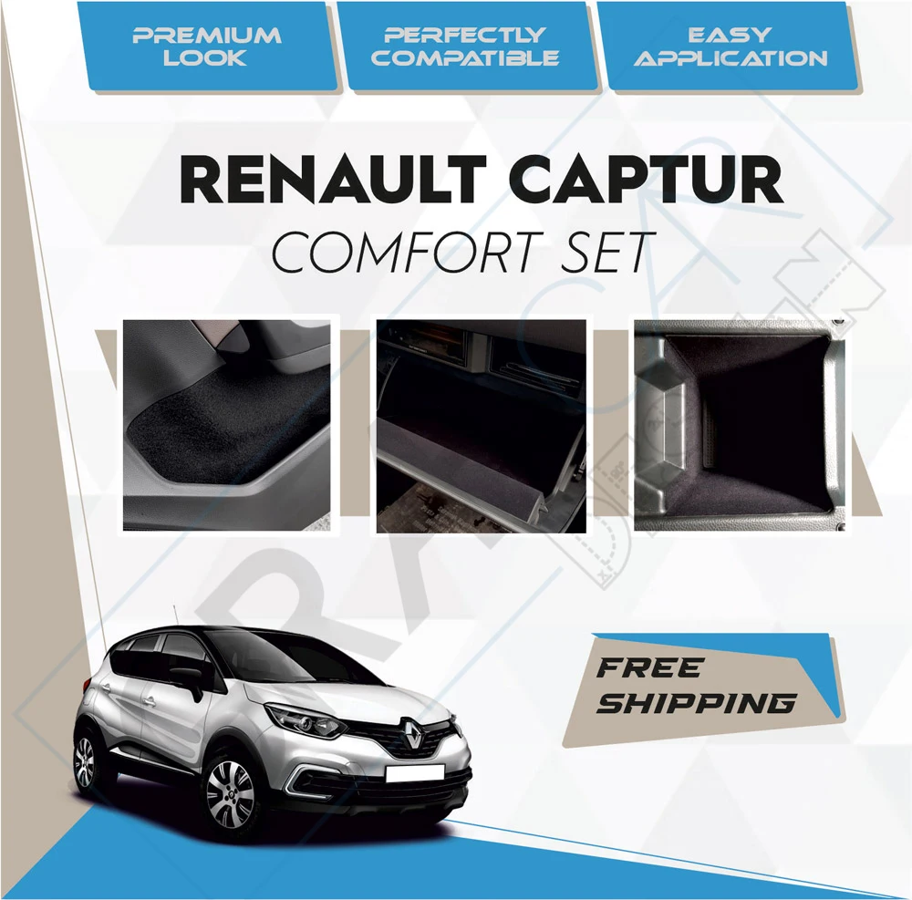 

Комфортный комплект Renault Captur, тканевое покрытие для автомобиля, внутренние аксессуары, самоклеящаяся изоляция, эффективная фотография