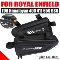 for royal enfield himalayan 411 400 650 bs6 motorcycle accessories storage bag waterproof hard shell triangle side bag tool bags