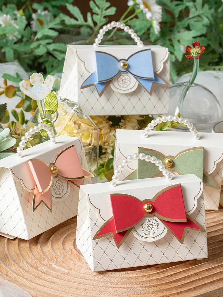 

20 шт./партия, коробка для конфет с жемчужинами