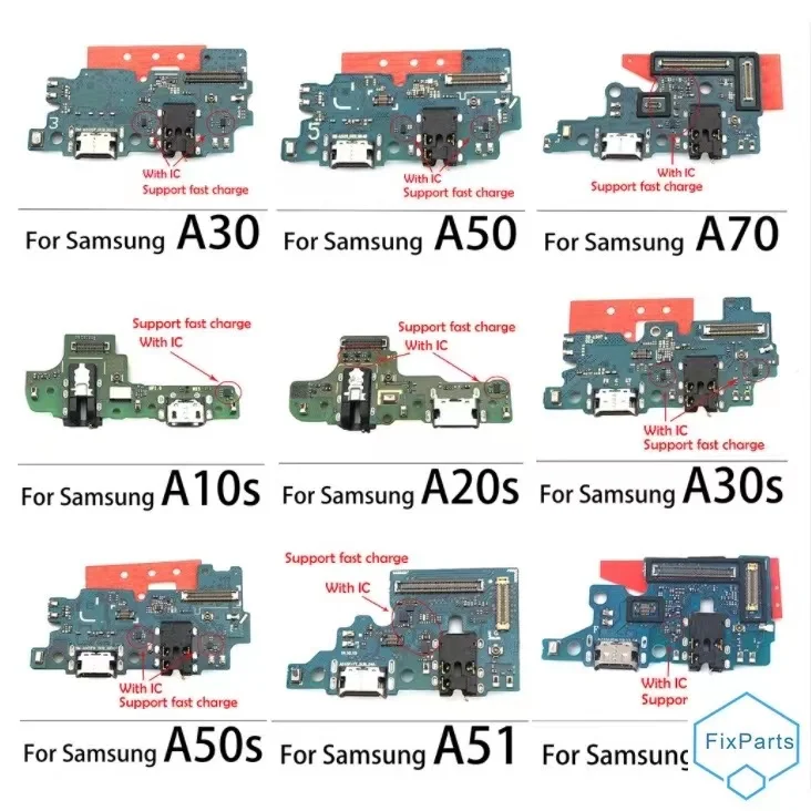 

Оригинальный зарядный порт USB Зарядное устройство Док-плата для Samsung Galaxy A10 A20 A30 A50 A70 A10S A30S A50S A31 A51 A71