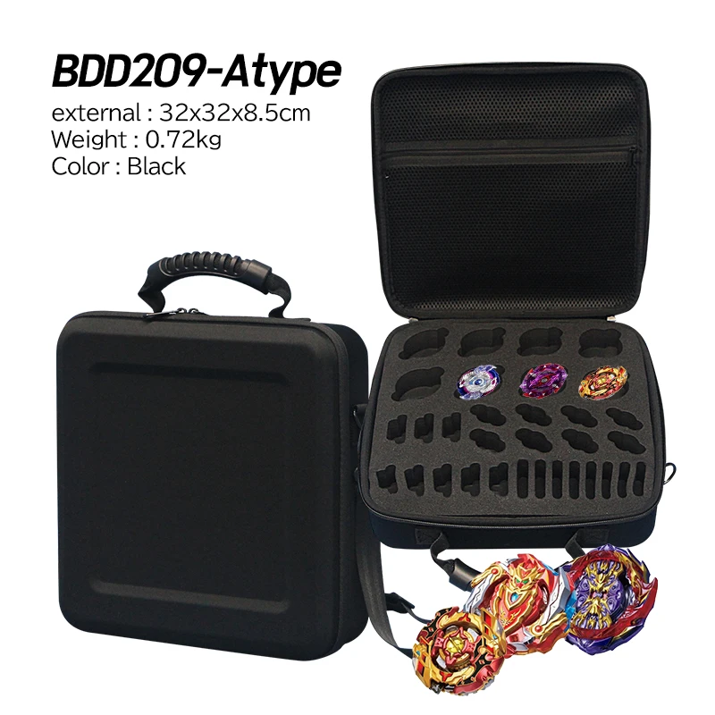 Фото BDD209 — Сумка для хранения Beyblade, тип A, 30x30x9 см, верхний футляр EVA №1