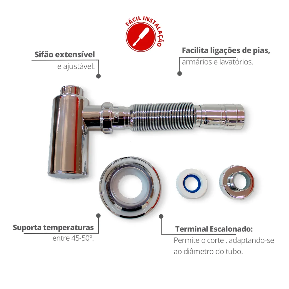 48 см дурин хром чашка сифон для металлизированной раковины