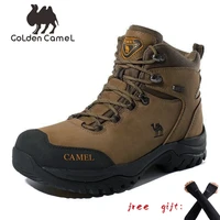 golden camel men shoes high top hiking shoes anti slip outdoor trekking shoes for men sneaker tactical military ankle boots men