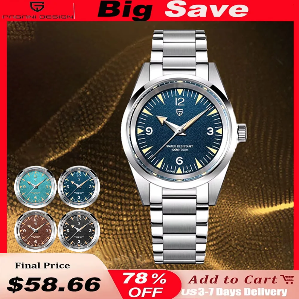 Кварцевые наручные часы PAGANI DESIGN