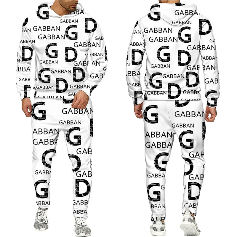 Спортивный костюм для мужчин и женщин толстовка с забавным буквенным принтом