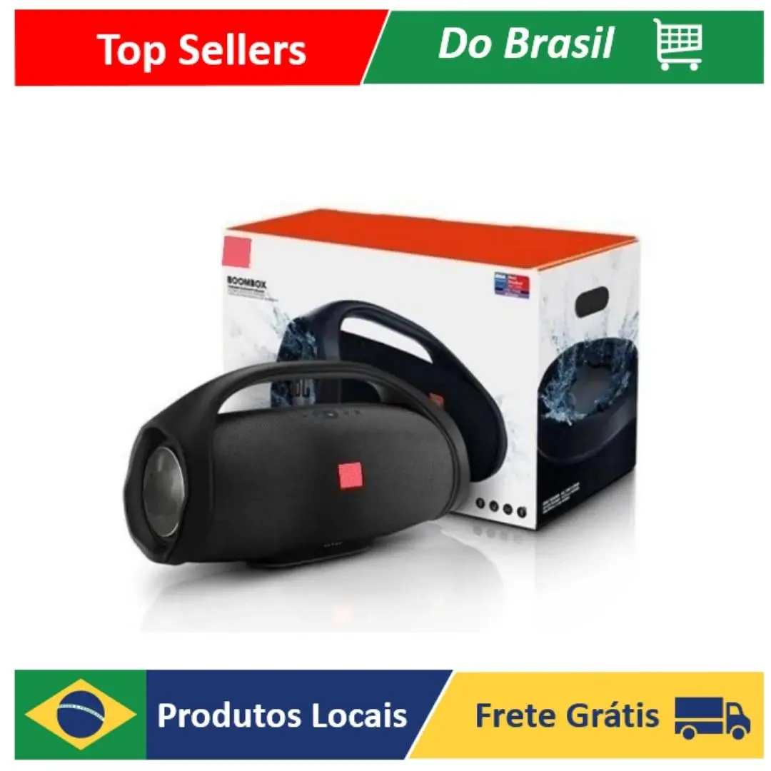 Caixa de Som BOOMBOX Grande Portátil Sem Fio Caixa de Som