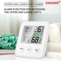 multifunction thermometer hygrometer lcd digital high precisiontemperature humidity meter household automatic electronic clock