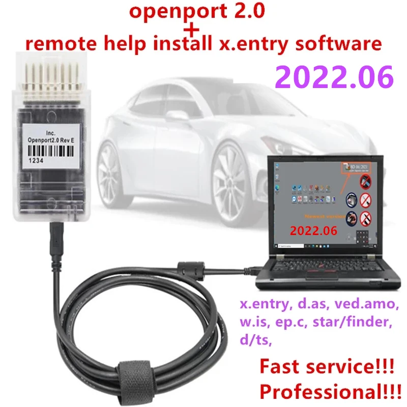 Tactrix Openport 2,0 ECU Tuning ECU FLASH OBD2 Open Port FLASH Tool 2022,06 xentry software instale J2534 Scanner Diagnostic Too