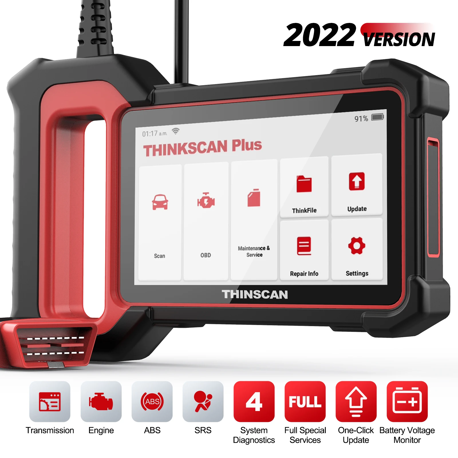 Сканер THINKCAR Thinkscan Plus S2 OBD2 Диагностический 3 системы |