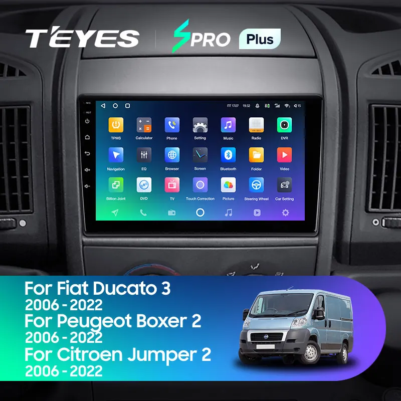 TEYES Тиайс SPRO Plus Штатная магнитола For Фиат Дукато 3 Пежо Боксер 2 Ситроен Джампер Fiat