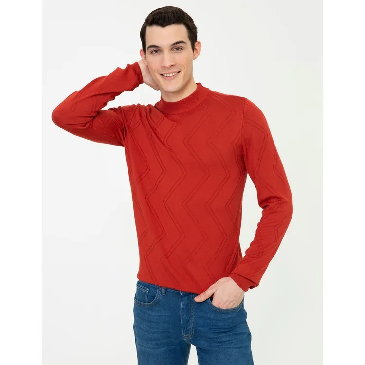 Pierre Cardin Мужской плиточный приталенный свитер 50241453-VR031