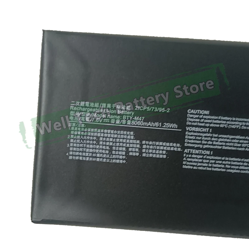 7 6 В 61 25 Втч BTY-M47 Аккумулятор для ноутбука MSI MS-14A1 MS-14A3 GS40 6QE 6QD 6QE-006XCN 6QE-055XCN GS40-6QE-027UK GS43