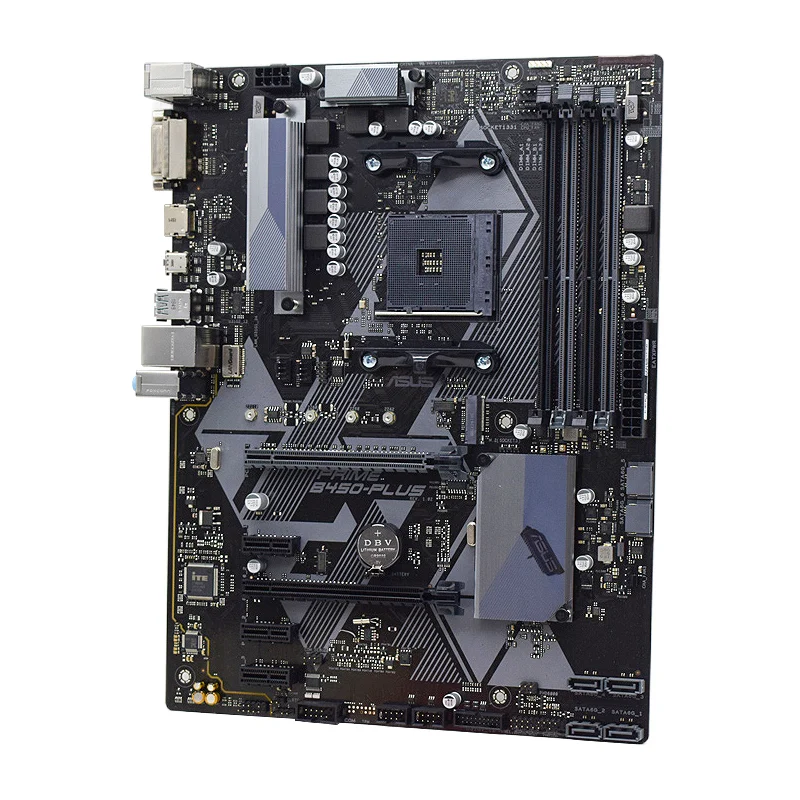 AM4 системная плата AMD B450 ASUS PRIME B450-PLUS материнская DDR4 64GB PCI-E 3 0 USB3.1ATX для Ryzen 3200G 5 3600