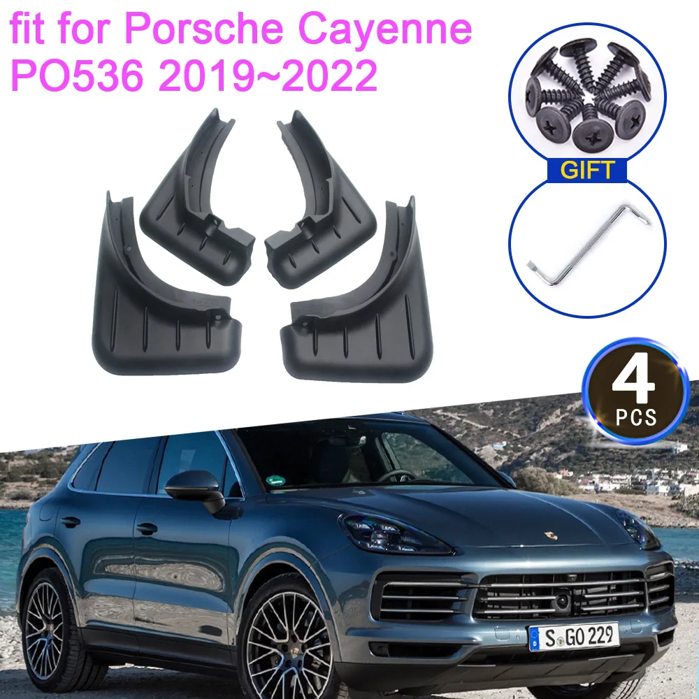 

4x for Porsche Cayenne PO536 2019~2022 2020 2021 Mudflap Mudguard Anti-splash Upgrade Front Wheel Fenders Car Stying Accessories
