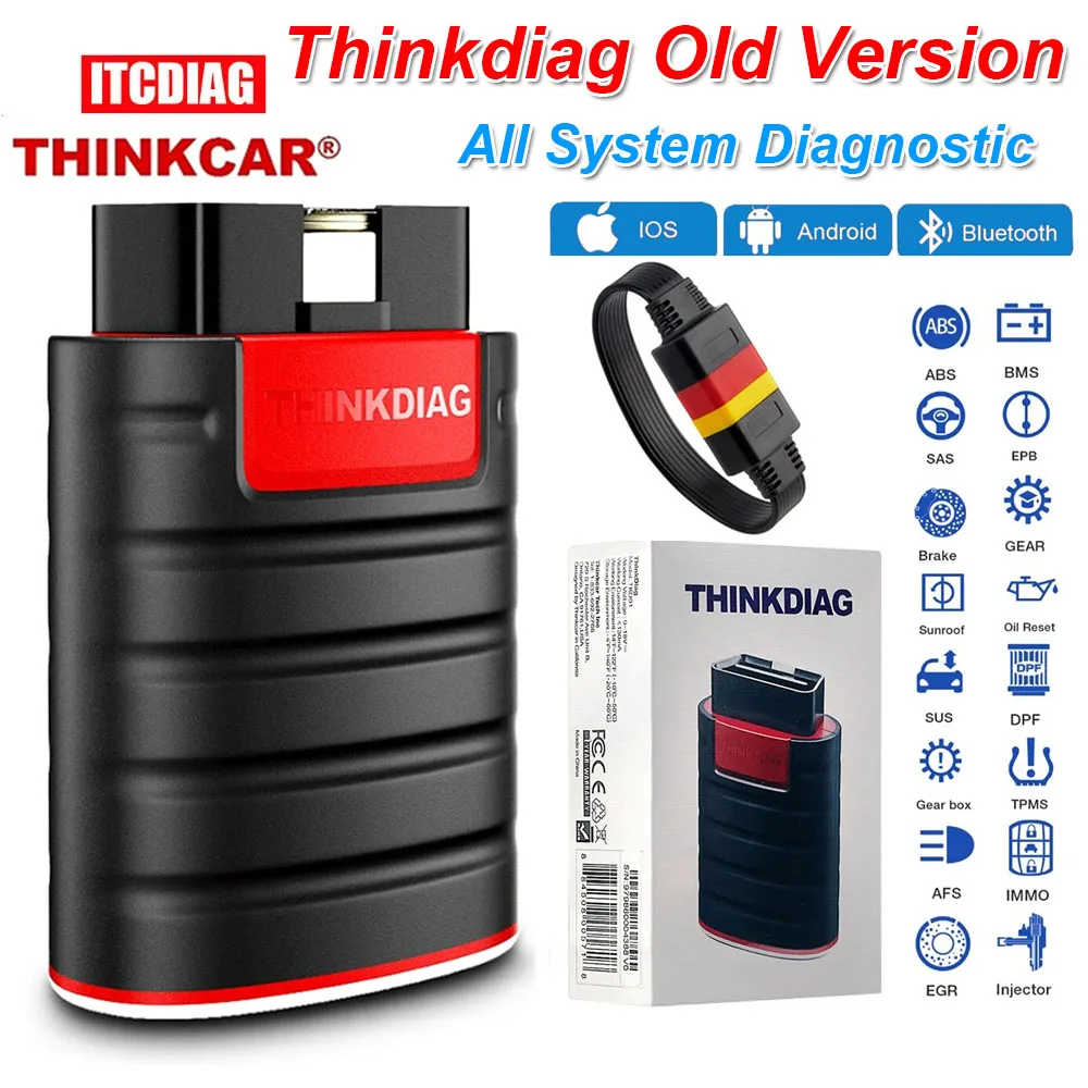 Диагностический сканер Thinkcar, PK MK808, Bluetooth, OBD2, TPMS