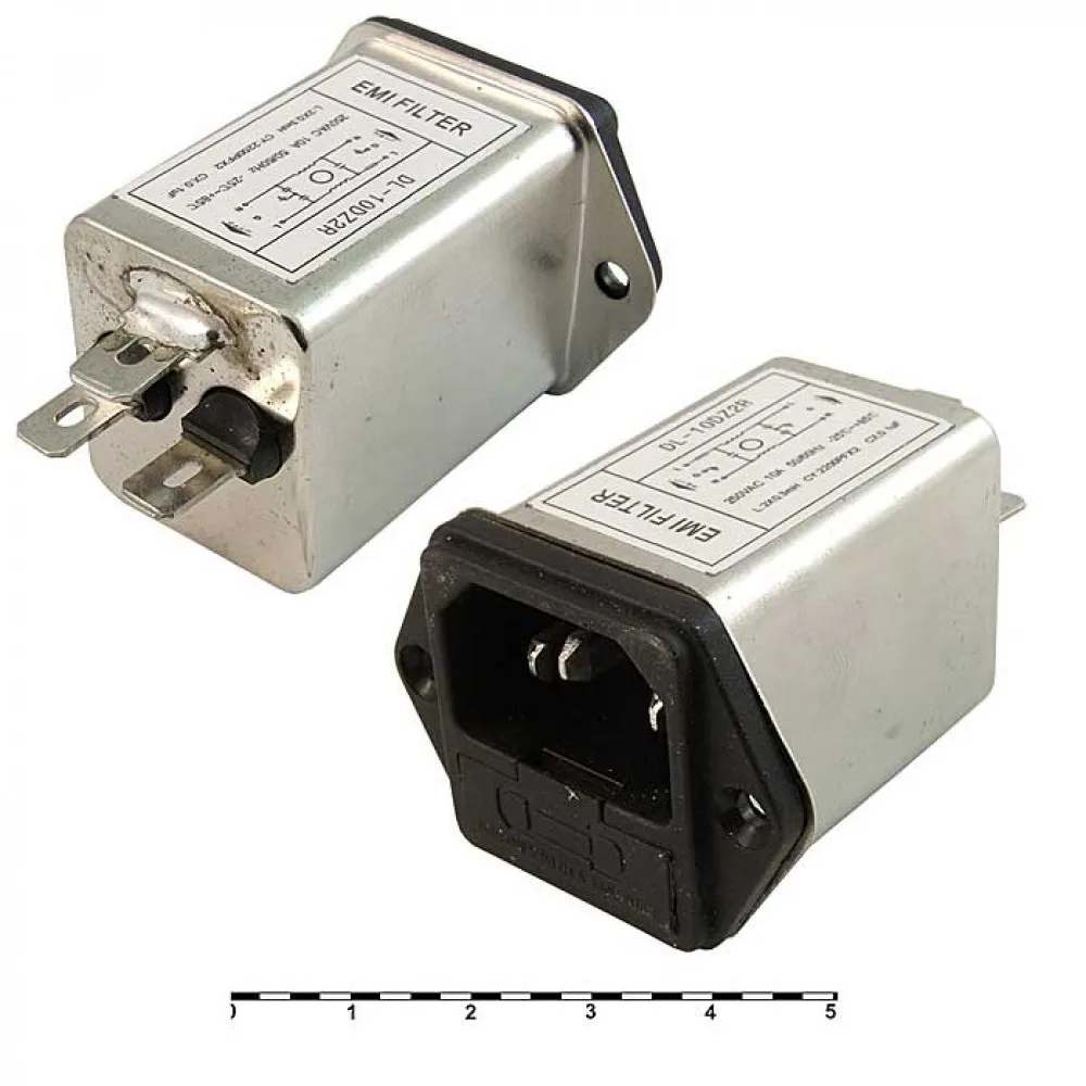 Сетевой фильтр DL-10DZ2R 10A. 250V