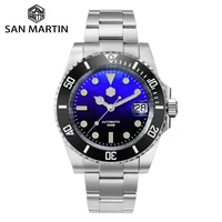 san martin diver water ghost mop 60bar helium device luxury sapphire men automatic mechanical watch ceramic bezel lume date