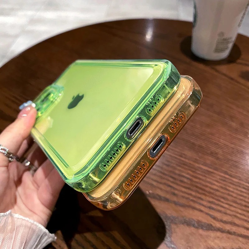 Чехол для телефона iPhone 11 12 13 Pro XS Max XR X 7 8 SE2020 7Plus Роскошный прозрачный мягкий