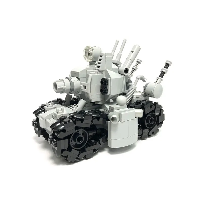 

MOC-24110 New Action Figure Metal Slug Tank SUPER Super Vehicle 001 Assembled Compatible Model Toys Gray Figurine Gift