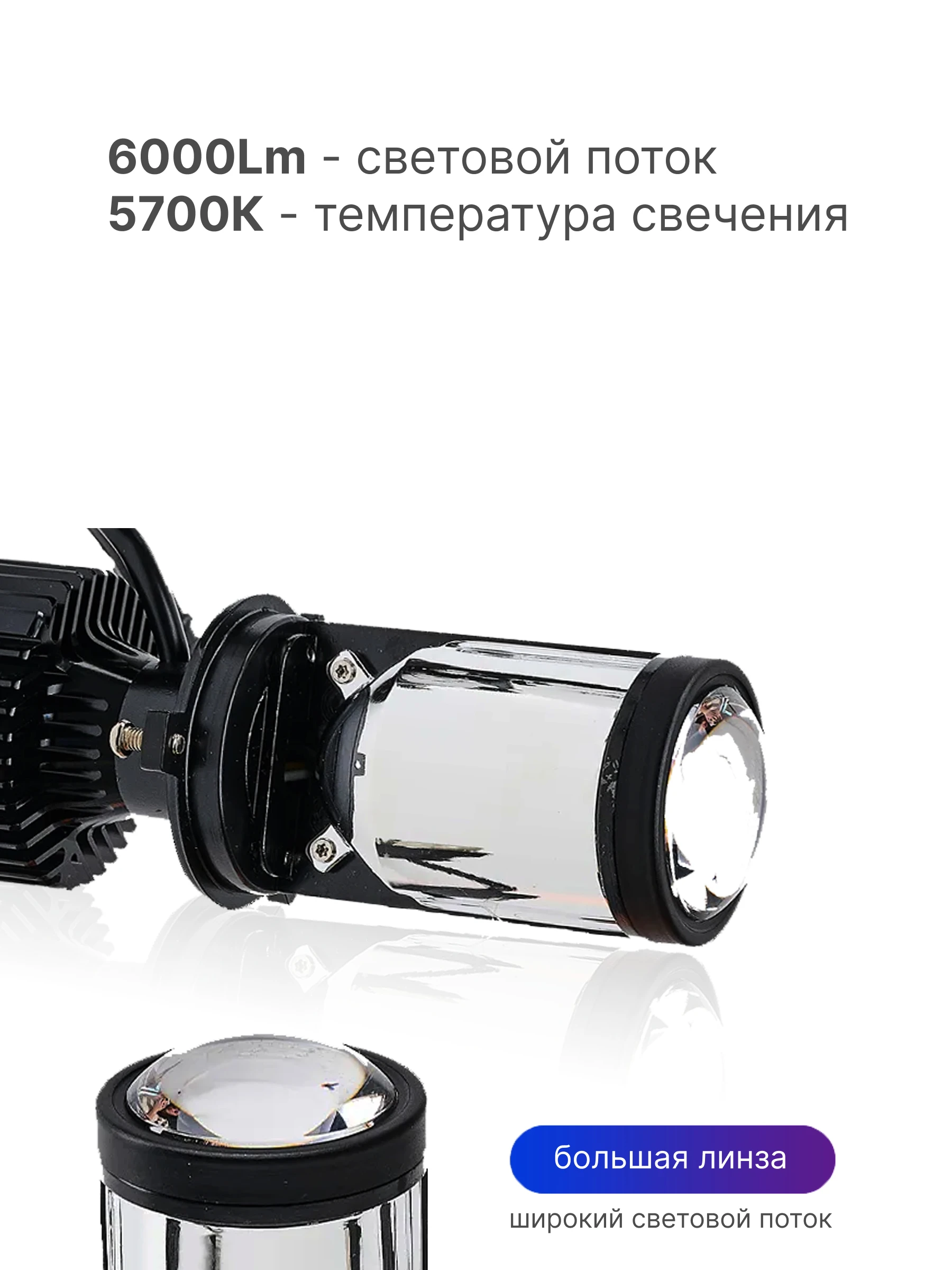 Мини Линзы H4 Bi Led Купить
