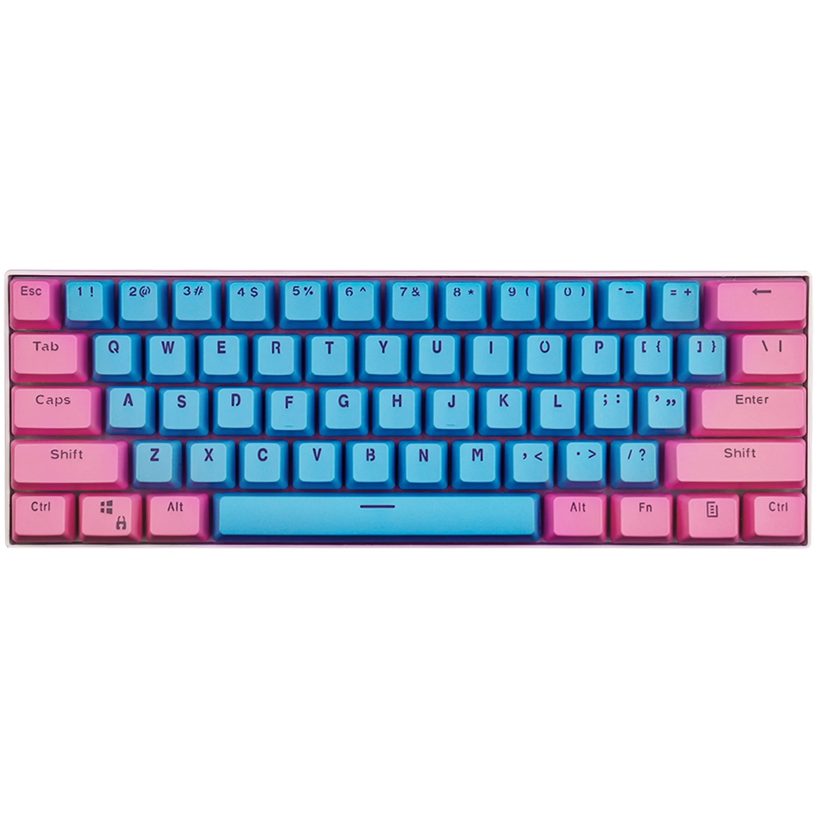 

RK 61 Keycaps PBT Material OEM Height, Backlit Two-Color Mechanical Keyboard Keycaps(Keycaps Only Sold)