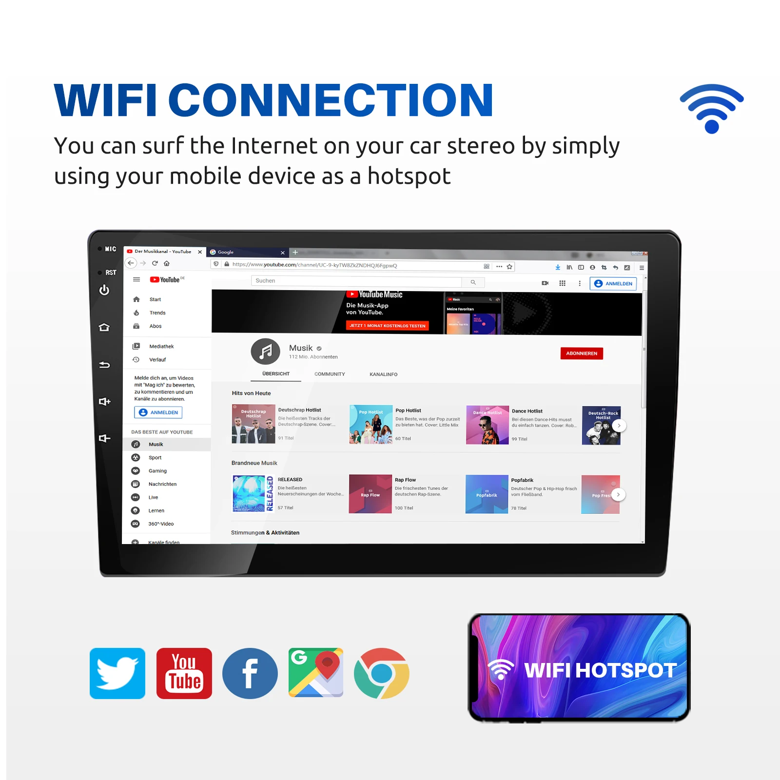 Автомагнитола ESSGOO мультимедийный плеер на Android с 7 "экраном 9" 10 " Wi-Fi Bluetooth