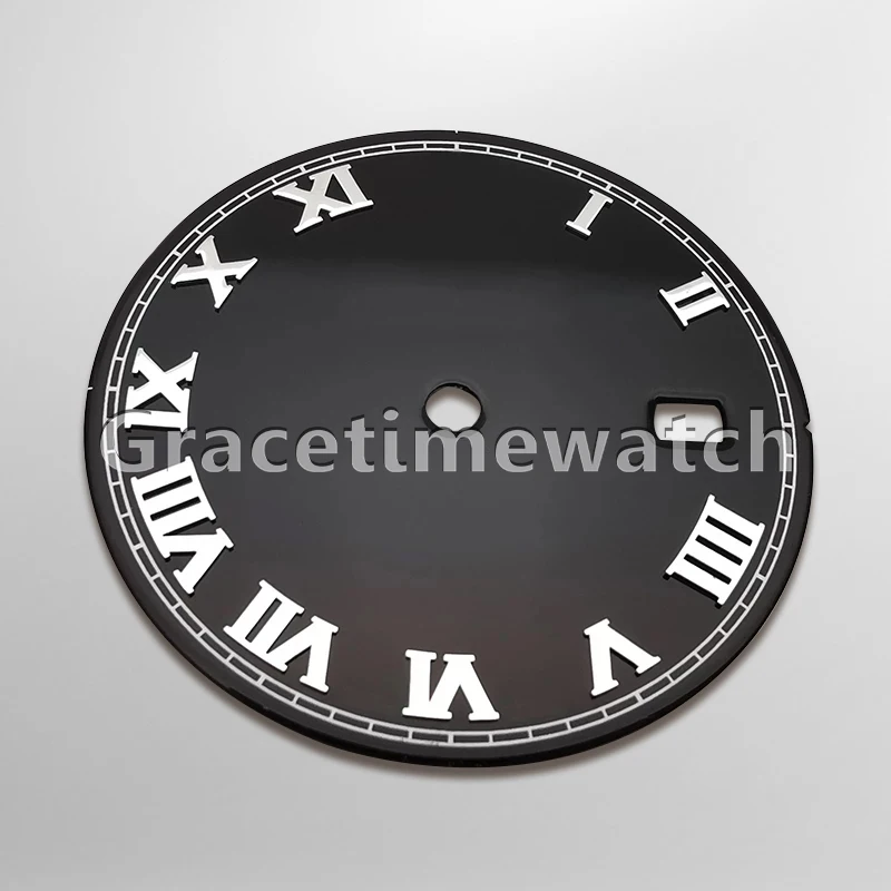 

Luxury Mechanical Roman Numeral Black Dial For 36mm Datejust 116234, Fit 3135 Movement, Aftermarket Watch Parts Replacements