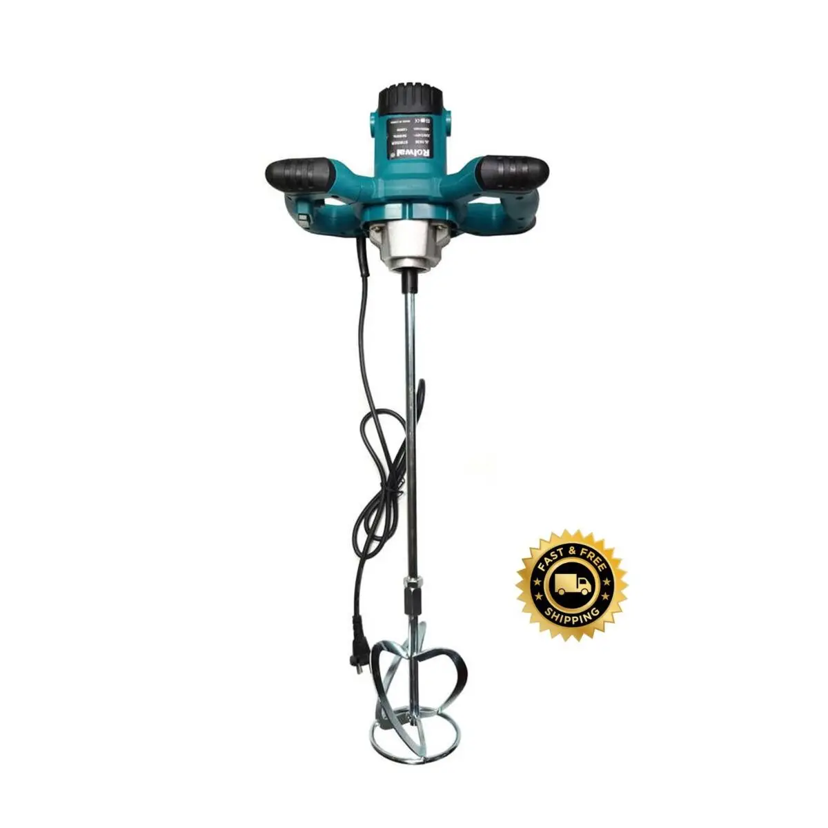 

Industrial Grade Mixer 1300W Electric Cement Stirrer Adjustable 6-Speed Mixer for Mortars Paint Mud Grout 800rpm EU Plug