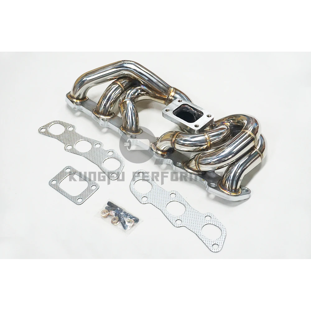 Фото Выпускной коллектор KUNGFU SS304 T3 с низким креплением для Nissan Skyline R32 R33 R34 RB20 RB25 RB20DET RB25DET №2