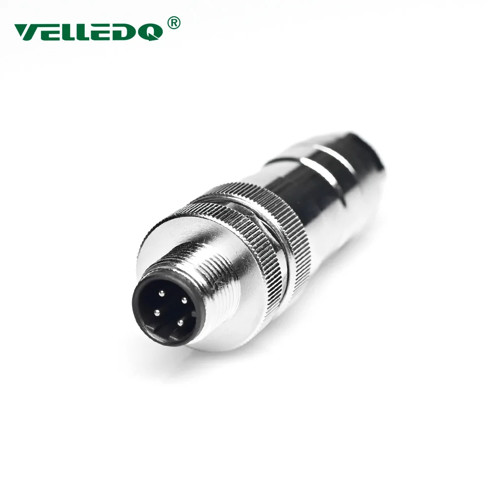 

M12 Connector, Male, 4 Pins,Shielding, Straight, IP65, PG7, CE, ROHS