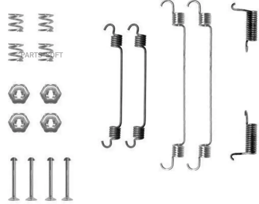 ABS 0737Q Комплект монтажный тормозных колодок