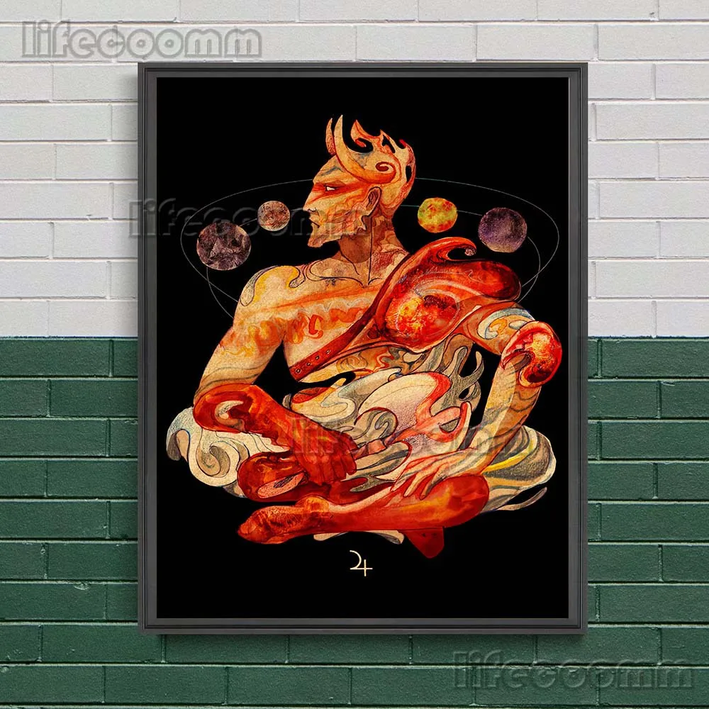 Абстрактная антроморфная Планета Земля Юпитер Нептун венерина художественный