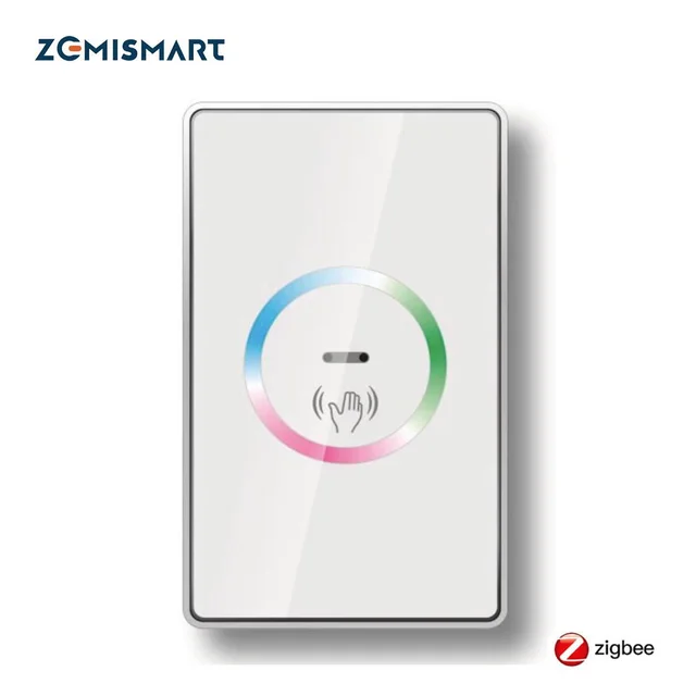 Zemismart Zigbee Smart Wave Switch with PIR Sensor Tuya Hub Required US Interruptor Support Alexa Google Home Voice Control 1