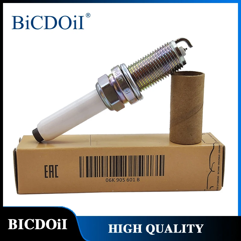 

BICDOII 06K905601B Platinum Spark Plug For VW Jetta Passat Golf Skoda L4 Audi A3 A4 A5 A6 Q7 Q8 Quattro PLFER7A8EG 94716