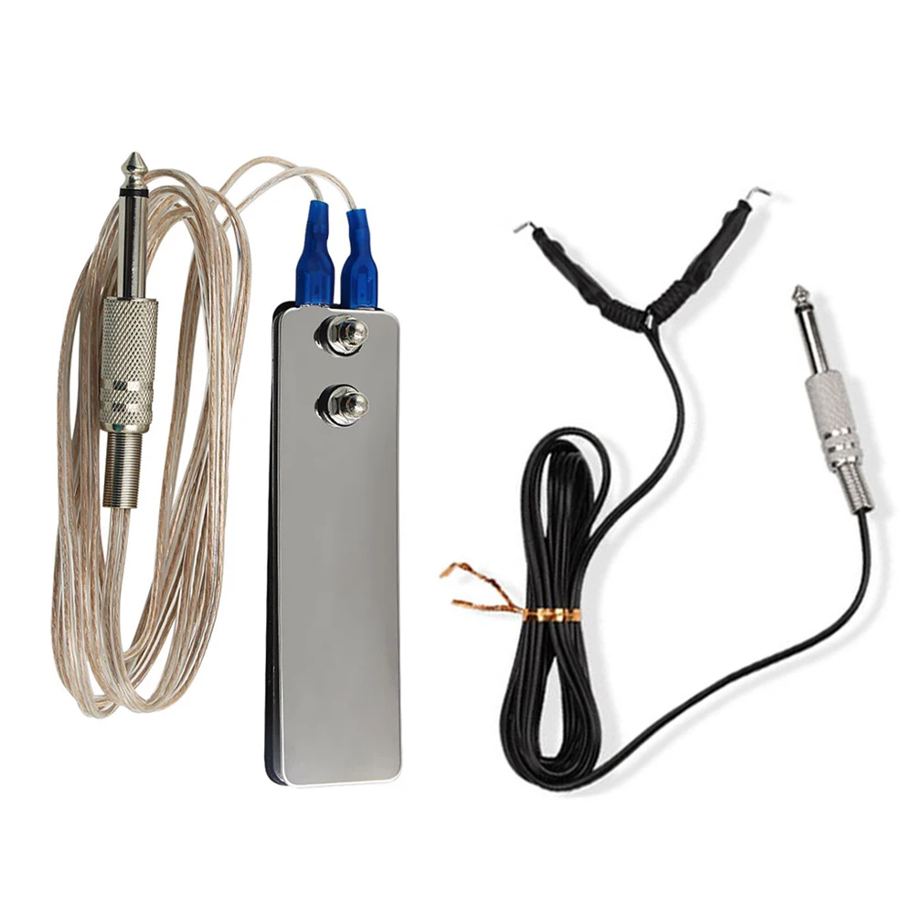 

Hot Sale Tattoo Mini Stainless Steel Foot Switch Pedal & Clip Cord Combo Kit for Compact Power Supply Tattoo Machine Gun