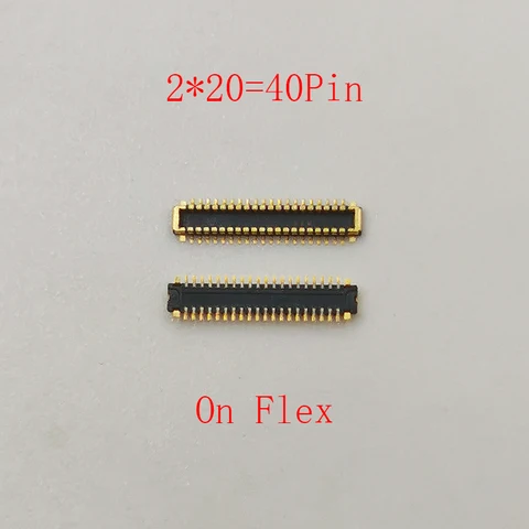 2 шт., 40-контактный разъем FPC для ЖК-дисплея для Huawei Honor 9 Youth Nova7 Nova 2i RNE-L21 Nova2S HWI-TL00, гибкий разъем экрана на плате