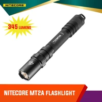 nitecore mt2a 345 lumens usb rechargeable white light flashlight utilizing cree xp g2 r5 led uses 2 x aa battery