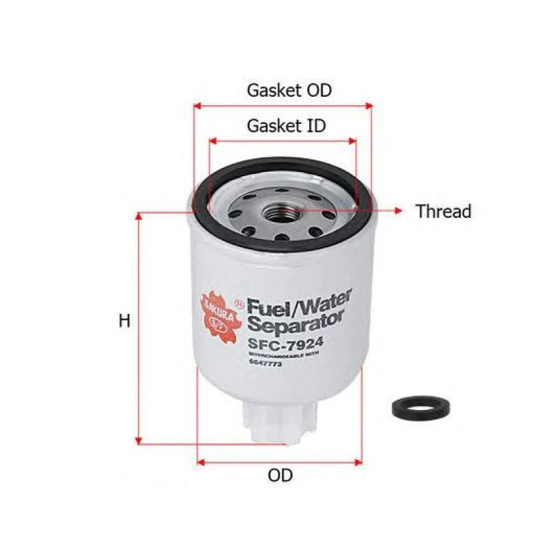 Фильтр сепаратора CASE IH SFC7924 SAKURA Топливные фильтры Расходники