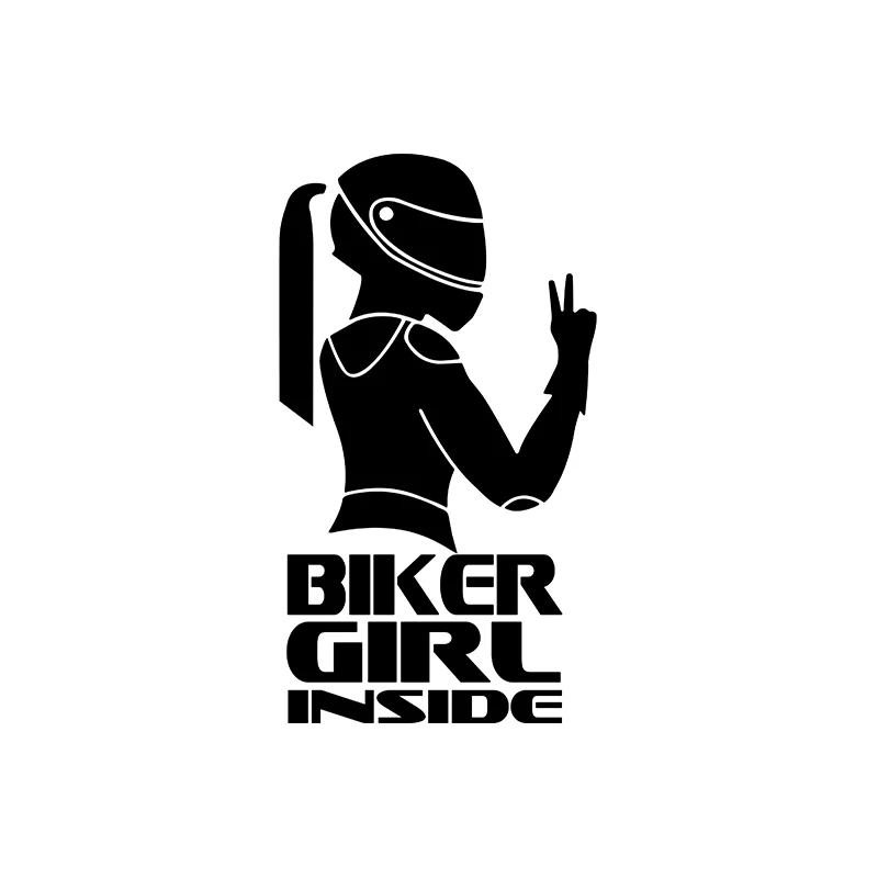 

Байкерская девушка внутри виниловая наклейка Байкерская мальчик велосипед мотоциклетные наклейки забавное украшение на окно автомобиля Gitf для любителей мотоциклов