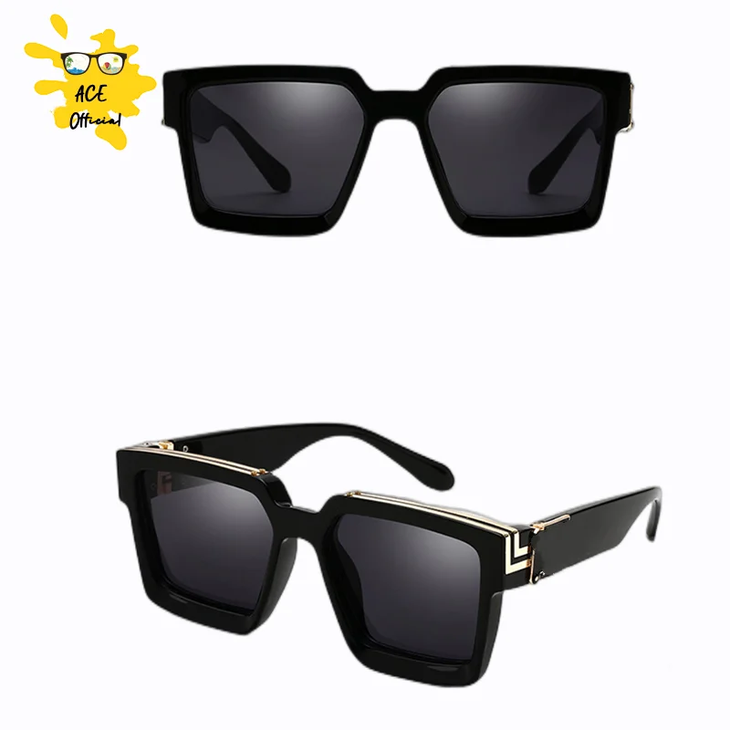 

Luxury Brand Designer Square Sunglasses Men Women 2022 Fashion Thick Frame Glasses Mens UV400 Male Celebrity PD1399