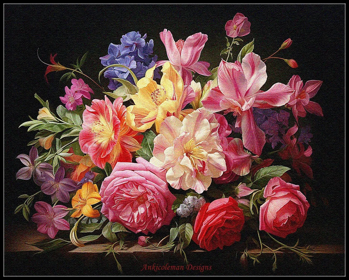 Наборы для вышивки крестиком 14 ct DMC цветов DIY искусство ручной работы