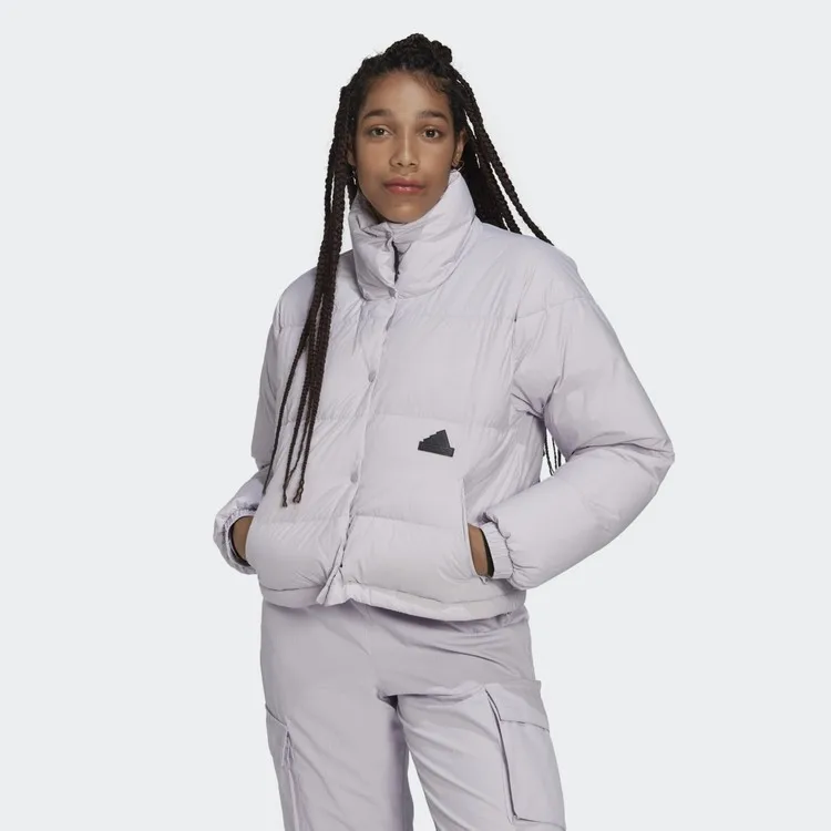 Женское фиолетовое пальто Adidas