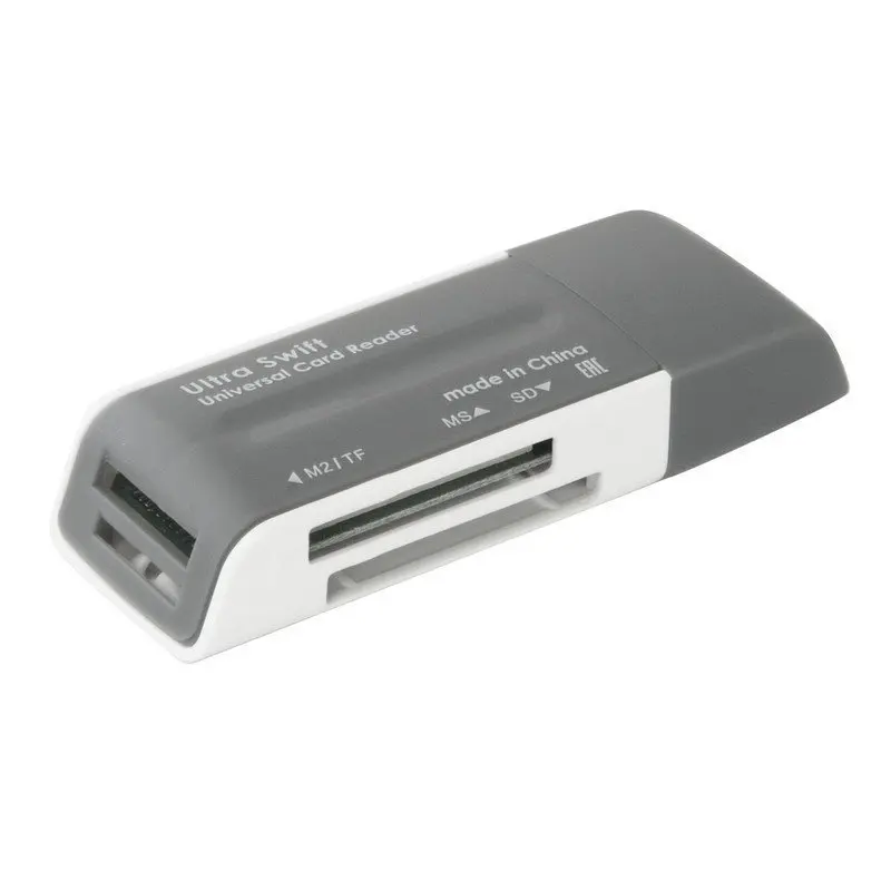 Defender Картридер Ultra Swift USB 2.0 порты SD MMC TF M2 XD MS 512029 |