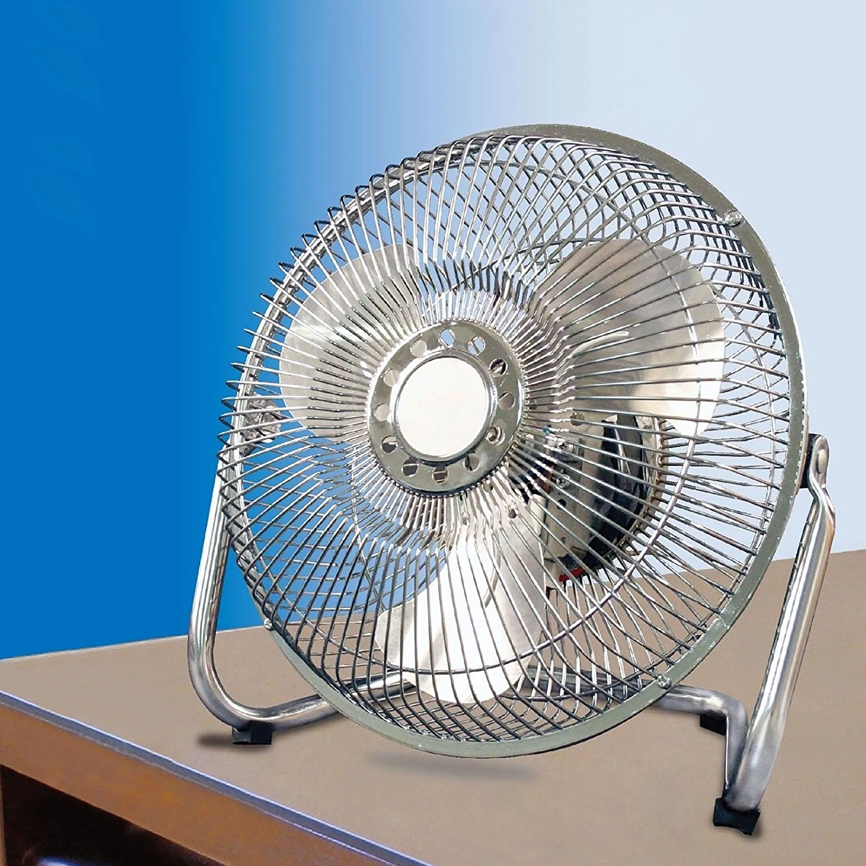 Настольный вентилятор 6 дюймов 18 см с металлическими стальными лезвиями 50 Гц 220 В