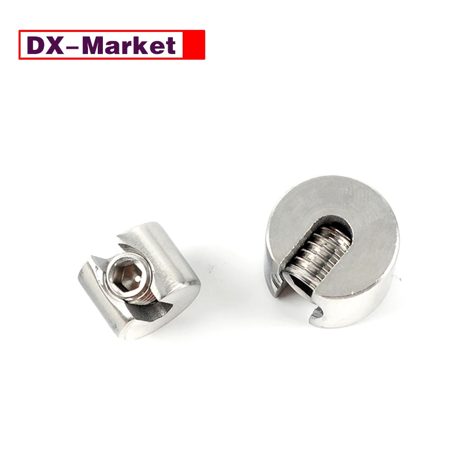 Зажим для фиксации проволочного троса 6 мм, морские аксессуары из нержавеющей стали 316, J050