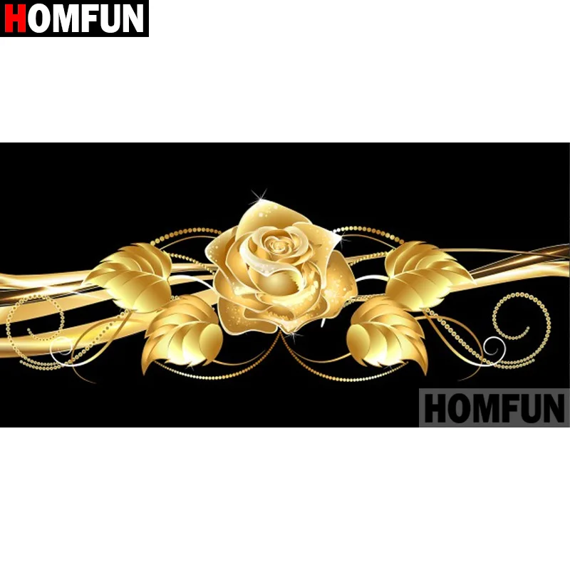 

HOMFUN Diy 5d Diamond Painting "Scenery Flower" Cross Stitch Square Round Diamond Embroidery Handwork Rhinestone Art