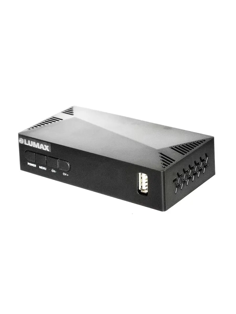 Цифровой приемник Lumax dv2201hd Essential DVB-C DVB-T2 DVB-T Медиаплеер IPTV Дисплей USB HDMI 3rca Пластиковый Вкл.