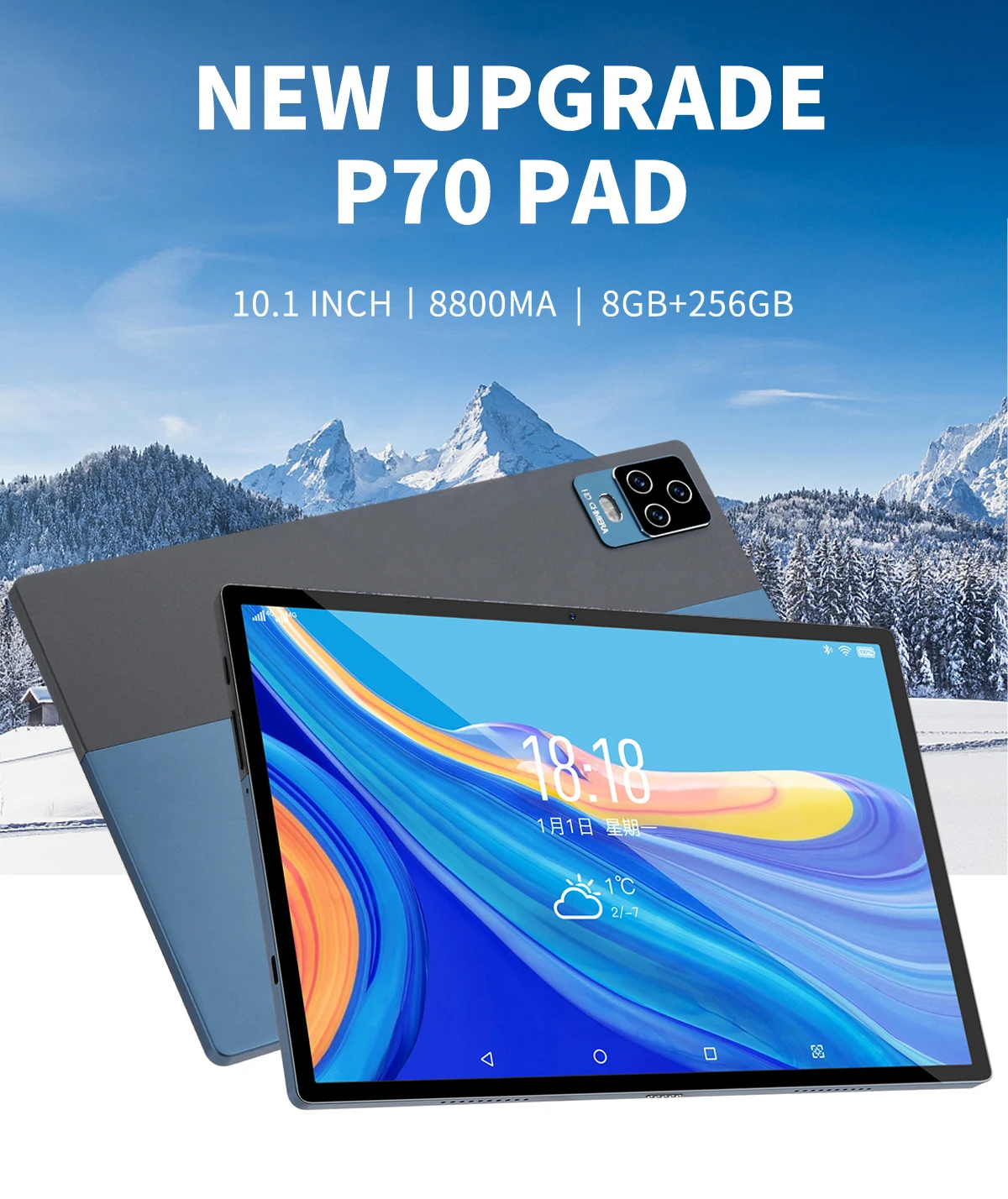 

2023 Versión global Tablet Tablet Android 13 10.1 pulgadas 16GB RAM 1TB ROM 10 Core Pad Tablet Dual Wifi Dual SIM